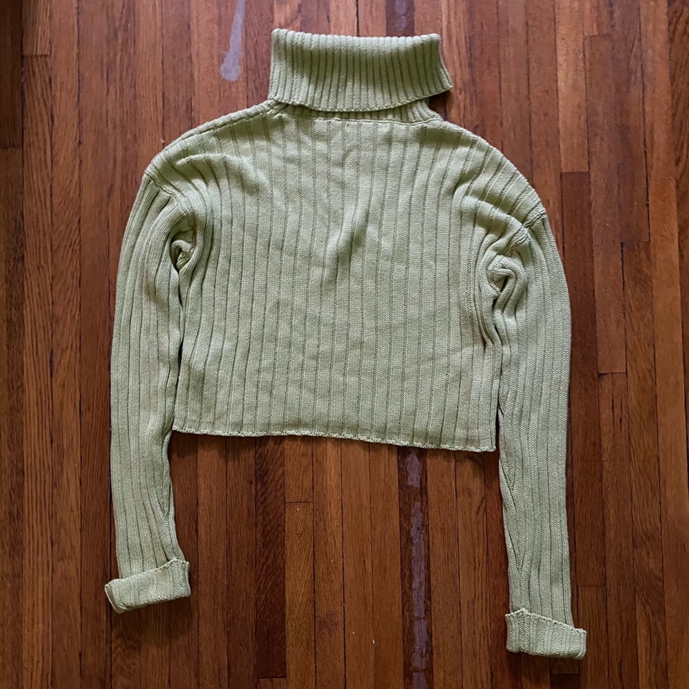 forever 21 women's cropped turtle neck